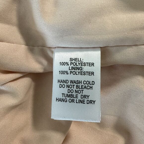 Lulu’s Start the Night Off Pink Cream Sequin Cowl Neck Bodycon Mini Dress S NWT - Picture 13 of 14